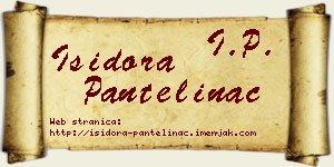 Isidora Pantelinac vizit kartica